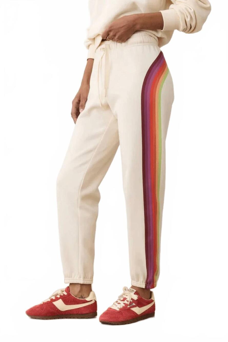 NEW MARINE LAYER cloud 9 anytime sweatpant in antique white - Picture 2 of 4
